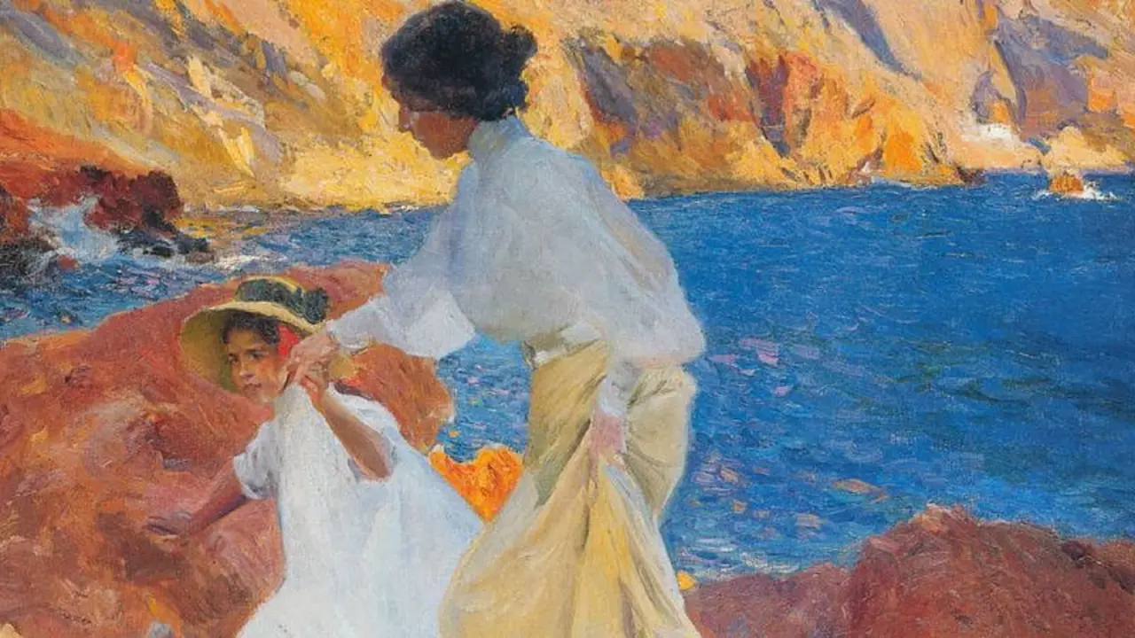 Clotilde et Elena parmi les rochers de Jávea, Sorolla. | Wikimedia