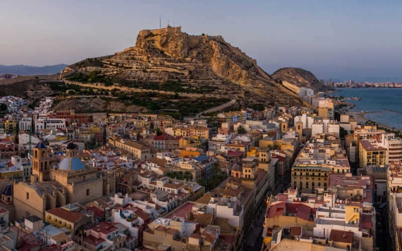 Le château de Santa Bárbara à Alicante