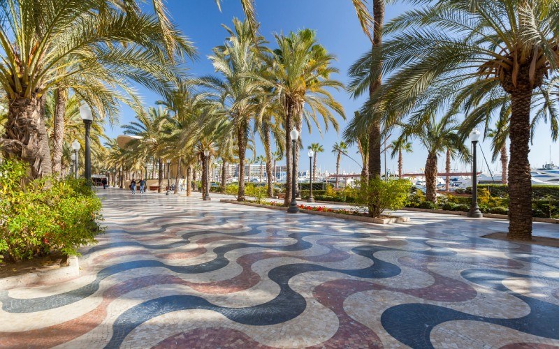 Avenue de l’Explanada à Alicante