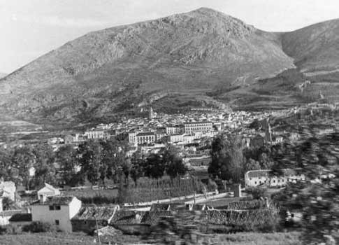 Antigua vista de Loja