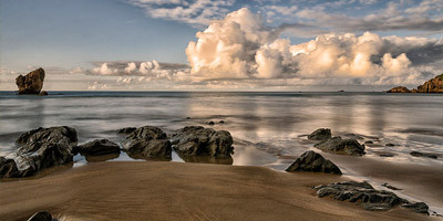 Playa del Aguilar cerca de Muros de Nalón