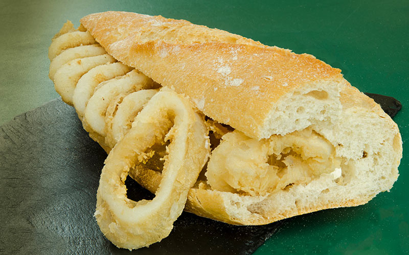 Sandwich aux calamars