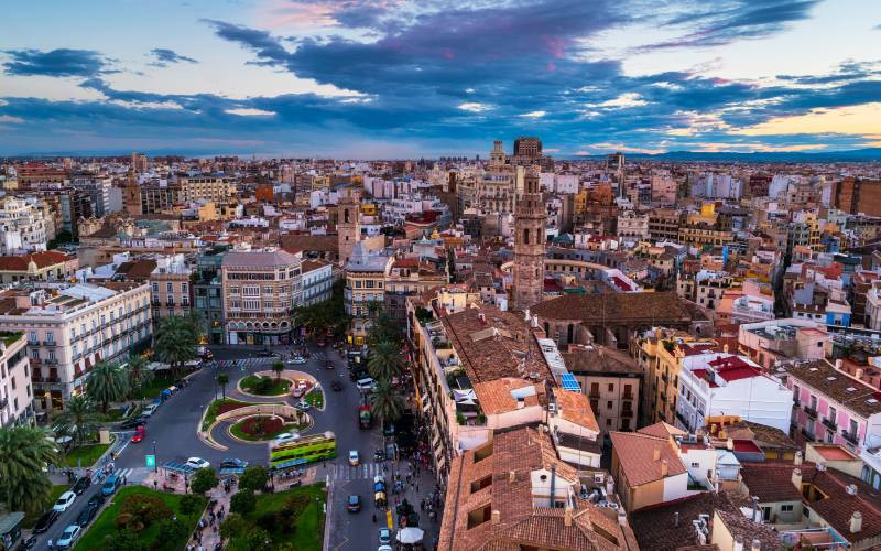 Vista aérea de Valencia