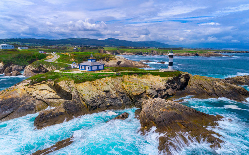 Vue des phares d’Isla Pancha