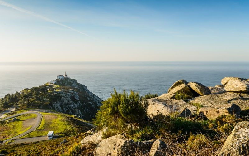 Phare de Fisterra depuis le Monte do Facho