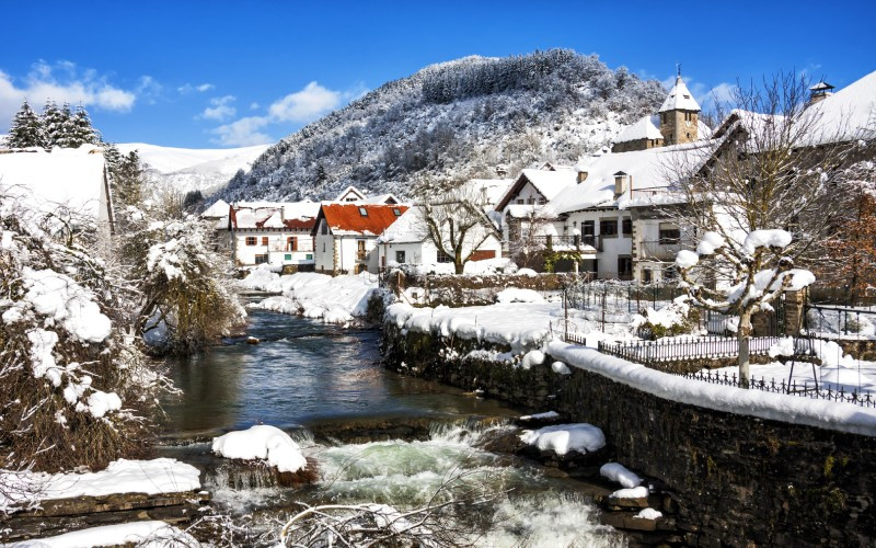 Ochagavía lorsque la neige arrive