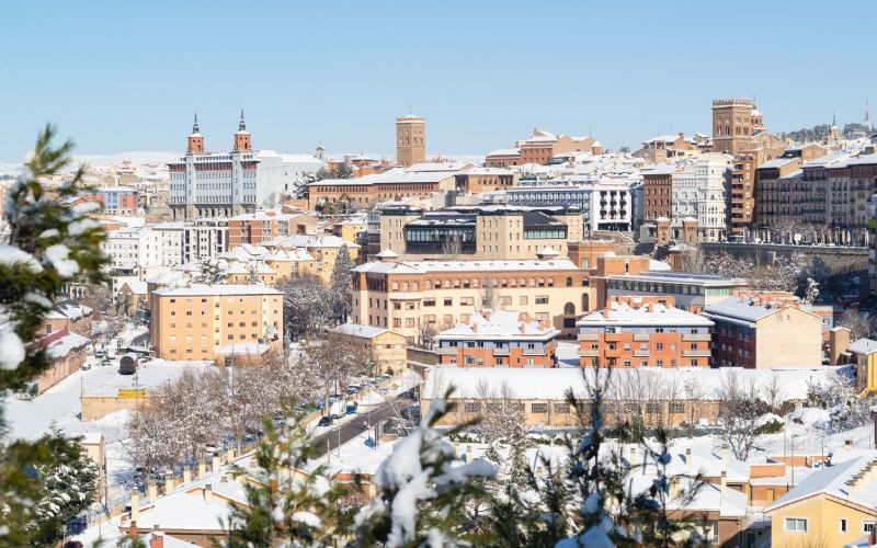 Teruel sous un manteau de neige