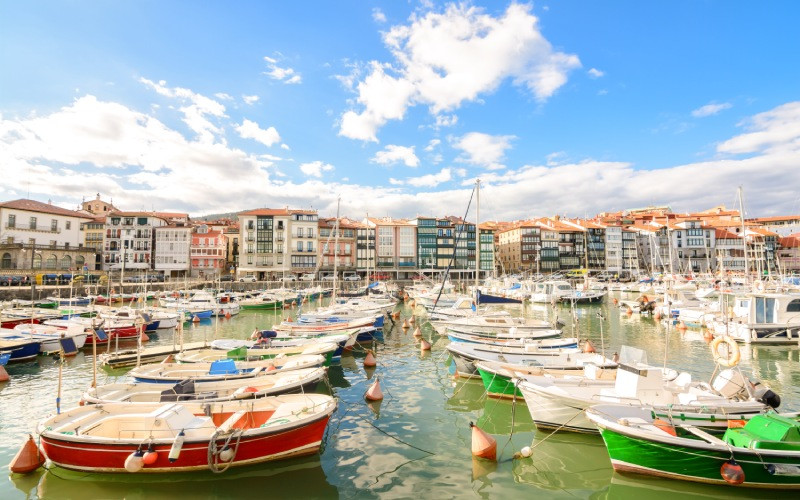 Bateaux amarrés à Lekeitio