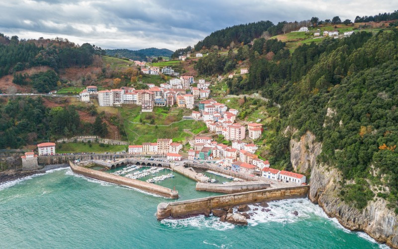 Vue panoramique d'Elantxobe