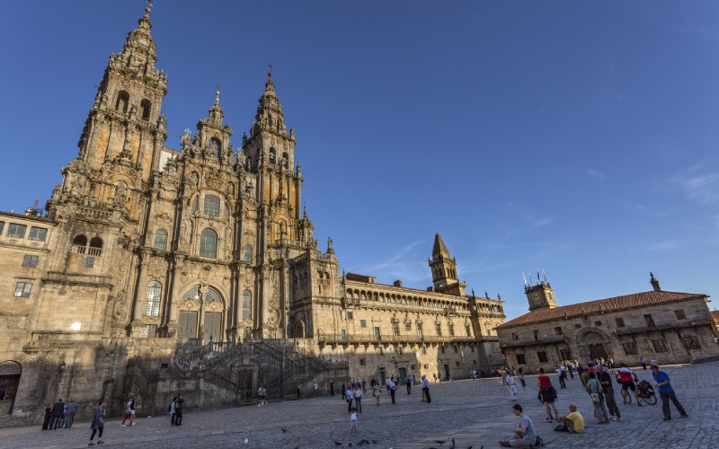 Place de l'Obradoiro avec la cathédrale