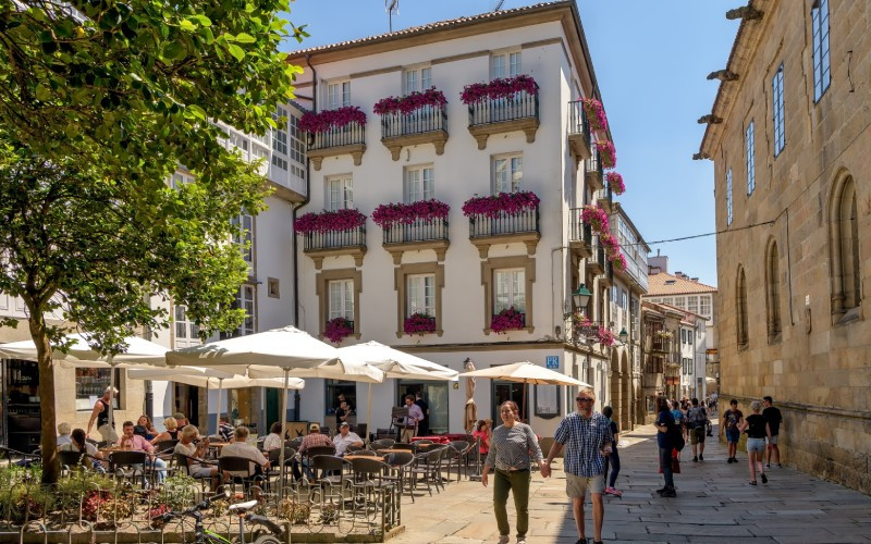 Une des rues du centre historique de Saint-Jacques