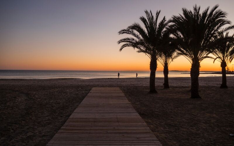 La plage de Santa Pola