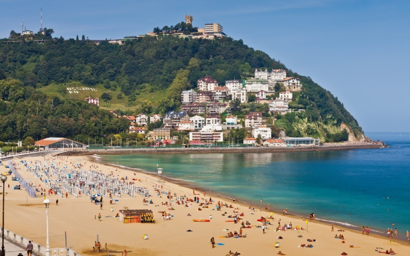 La plage d'Ondarreta