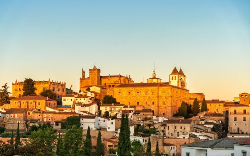 Vue panoramique de la ville de Cáceres