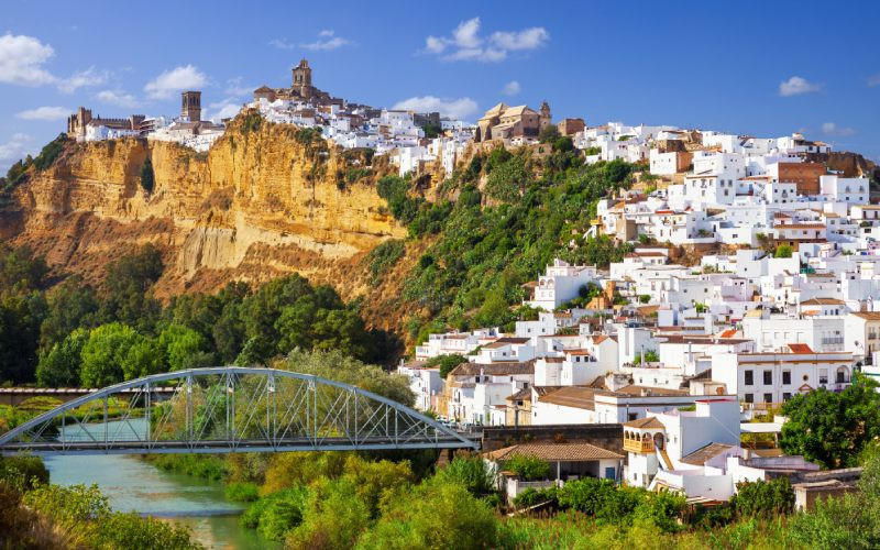 Vue panoramique d’Arcos de la Frontera. 