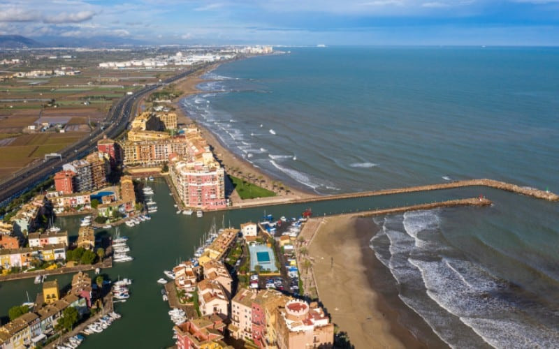 Port Saplaya depuis les hauteurs