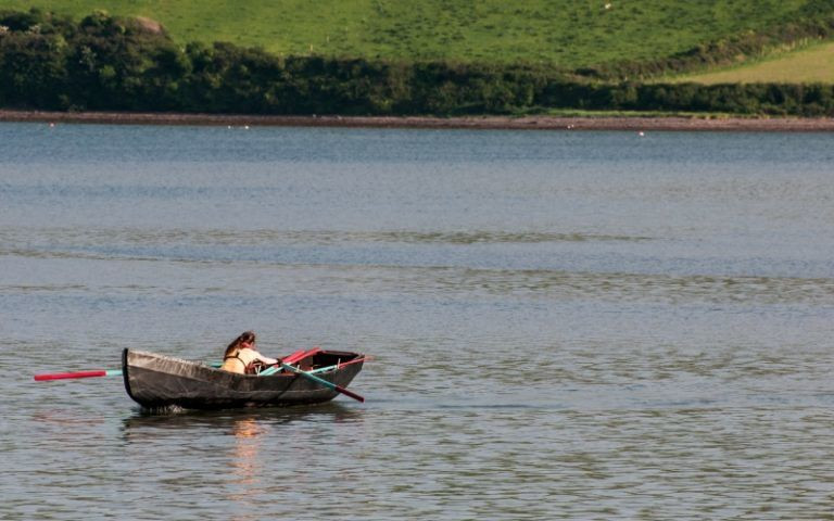 Currach, le bateau que Saint Brendan utilisait lors de ses voyages