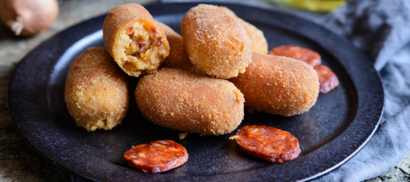 Croquetas de chorizo 1200x450