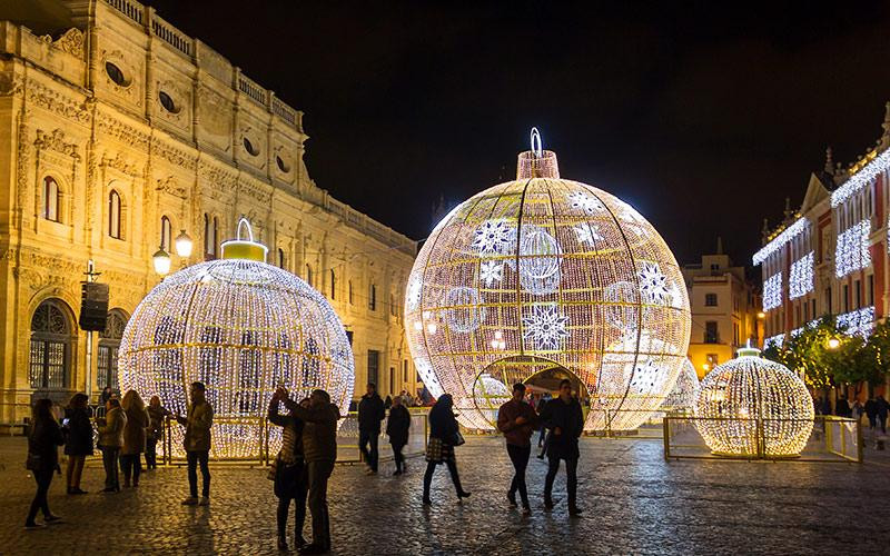 Illuminations de Noël à Séville