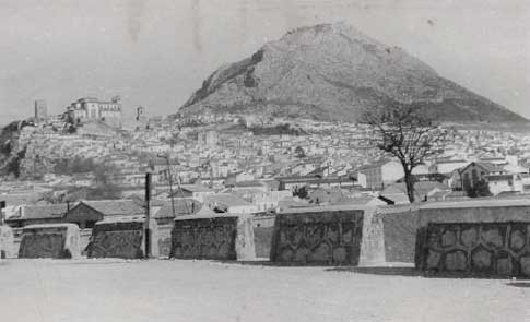 Vue panoramique ancienne de Jaén