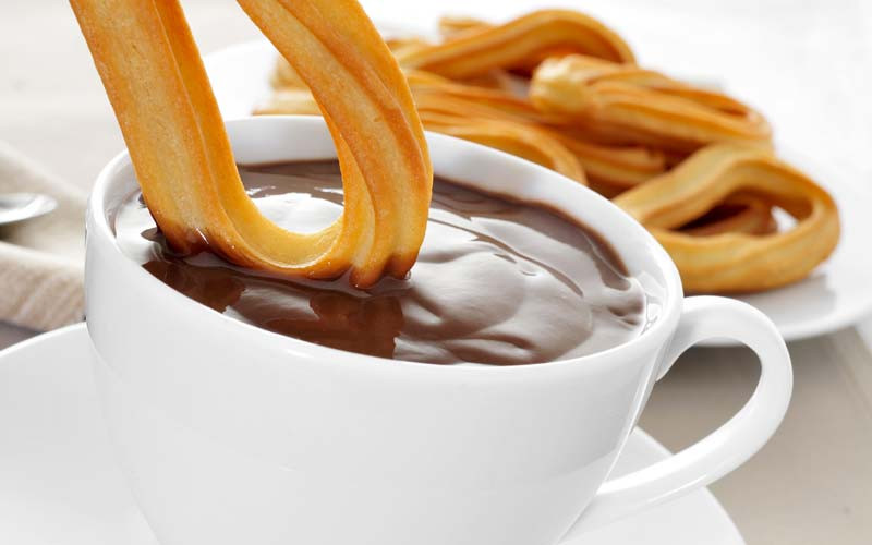 Churros au chocolat