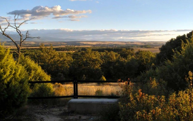 Belvédère sur les routes qui parcourent Cantalejo