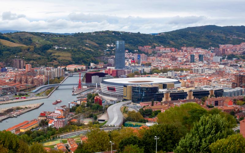 Vista aérea de Bilbao