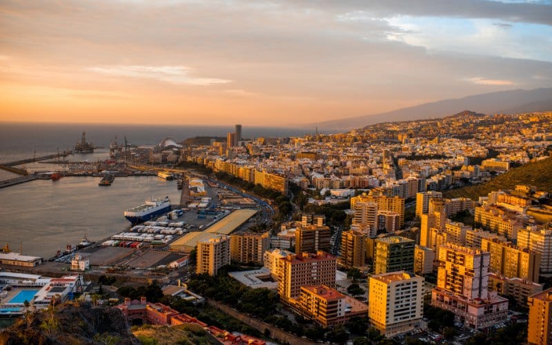 Vista aérea de Tenerife