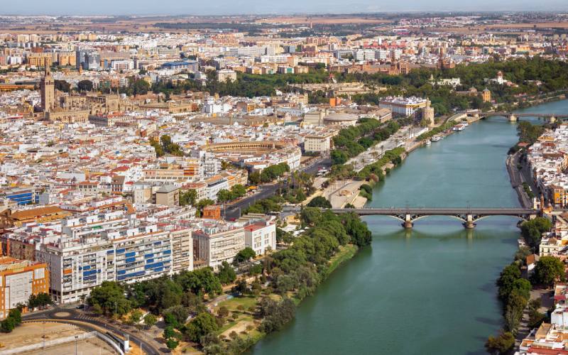 Vista aérea de Sevilla