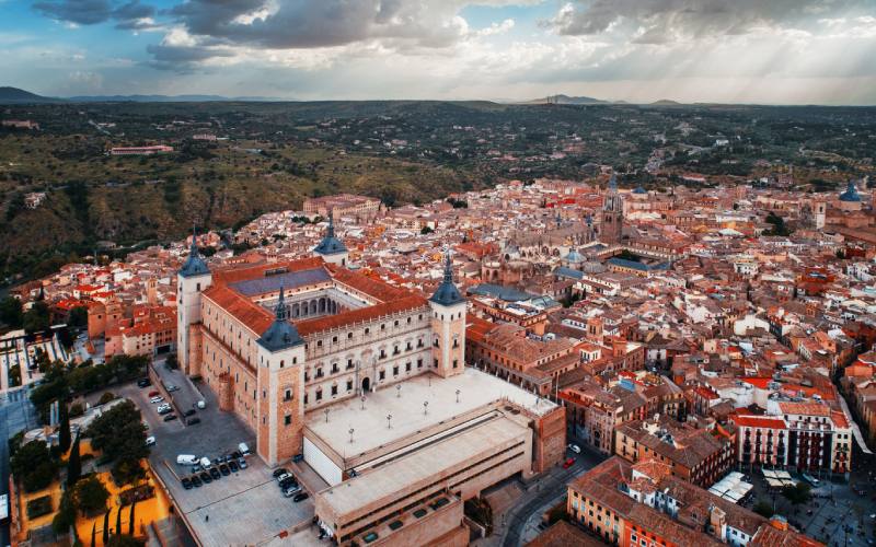 Vista aérea de Toledo