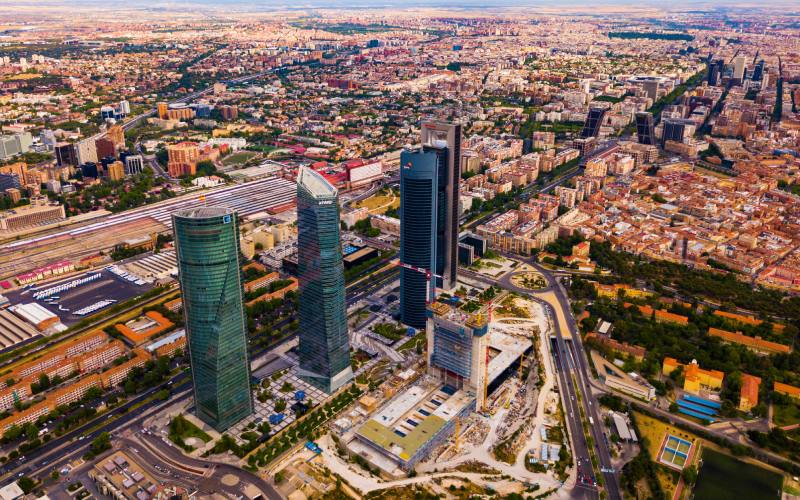 Vista aérea de Madrid