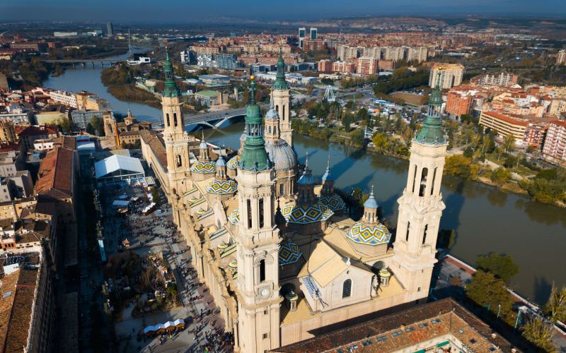 Vista aérea de Zaragoza