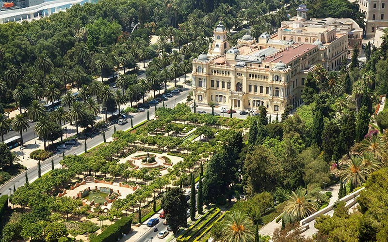 Les jardins de Pedro Luis Alonso et Mairie de Málaga