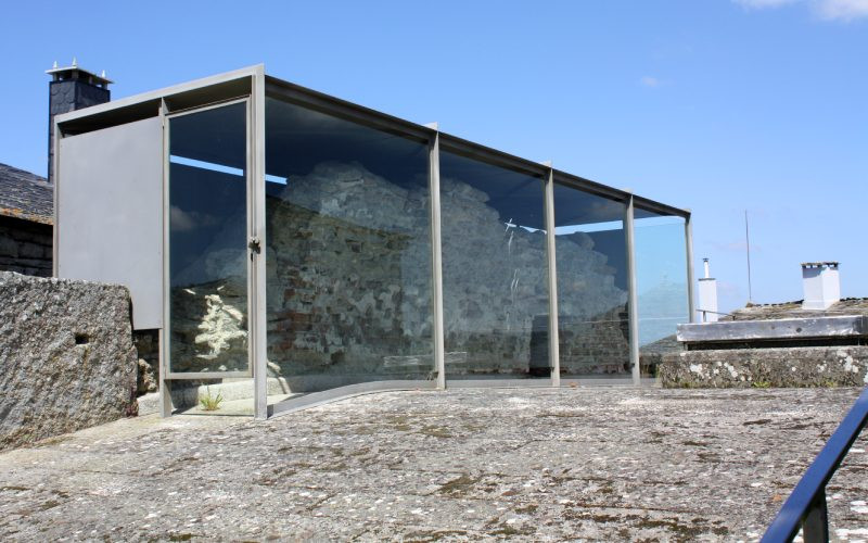 Restes du mur de l’église supérieure de Santa Eulalia de Bóveda