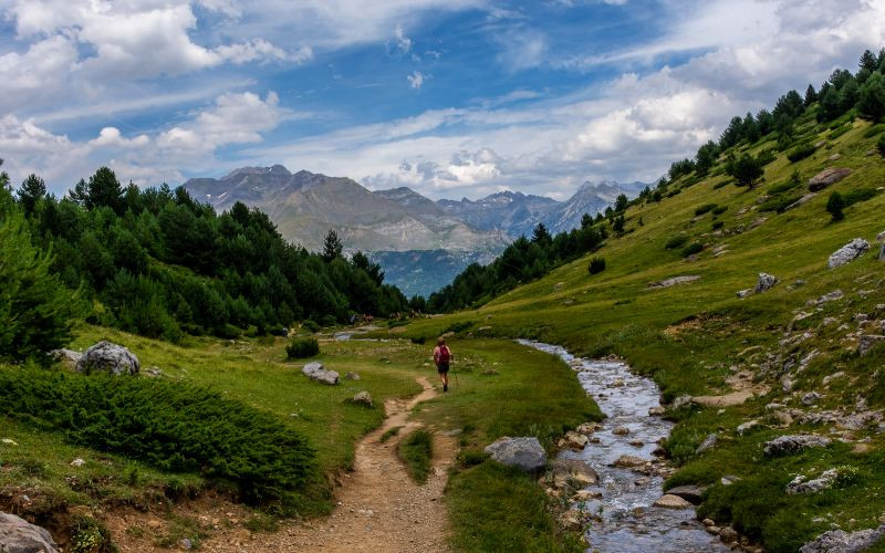 Chemin de la lagune de Panticosa