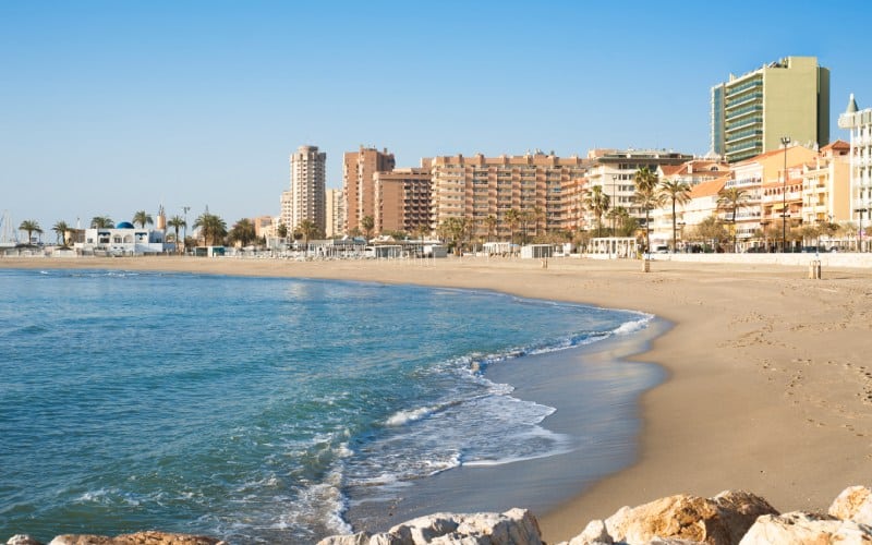 Fuengirola vue de la plage