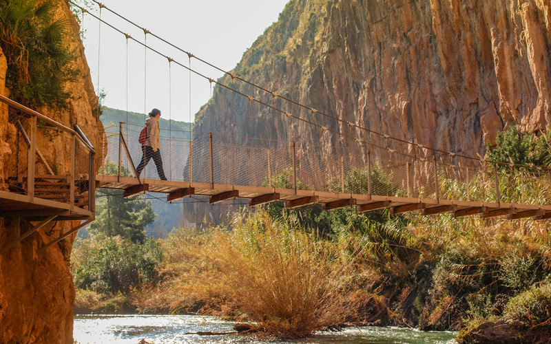 Puentes colgantes en Chulilla