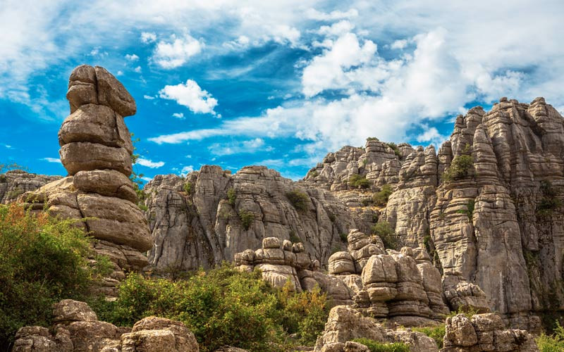 Paysage du Parc naturel du Torcal d’Antequera