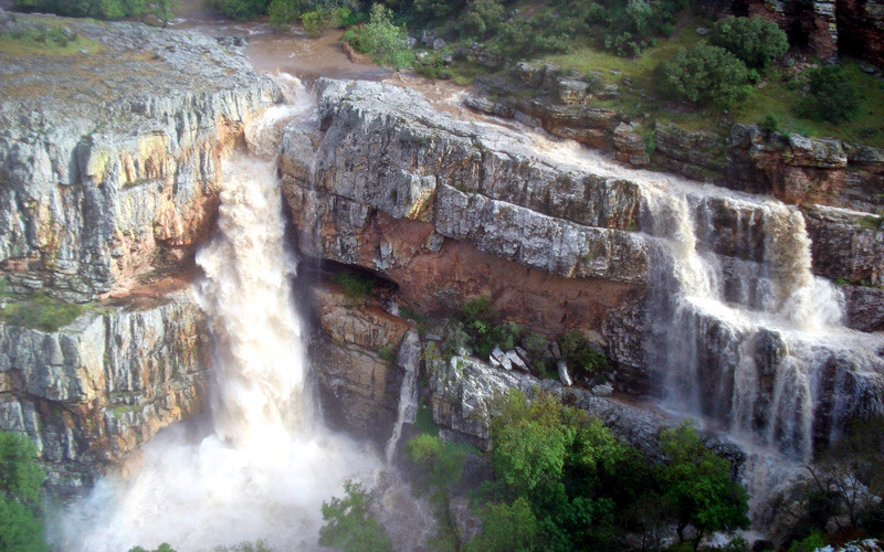 Cascade de la Cimbarra près de la localité d’Aldeaquemada