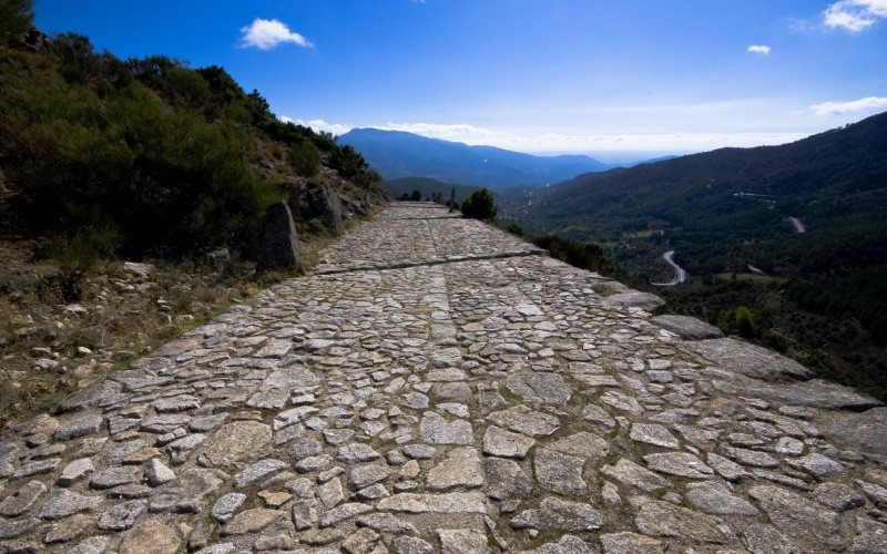 Une route romaine traversant les montagnes de Gredos (Ávila)