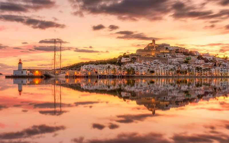 Vue panoramique d'Ibiza