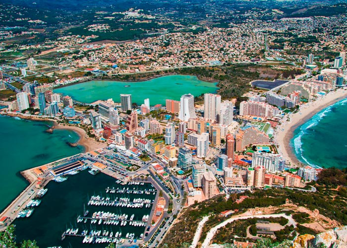 Vue de Calpe depuis le Rocher d’Ifach