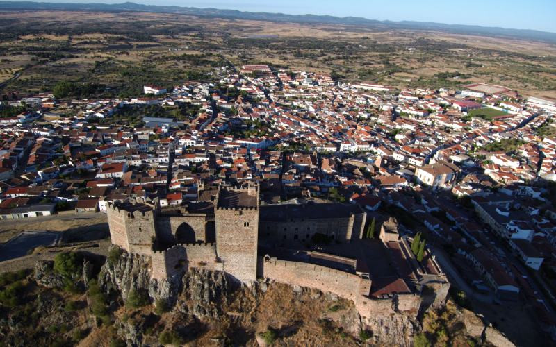 Château et ville d'Albuquerque