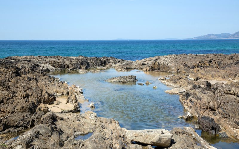 Comme la piscine d'eau de mer d’As Furnas