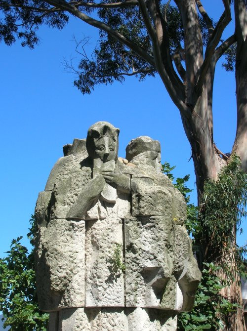 Statue des ménestrels galiciens