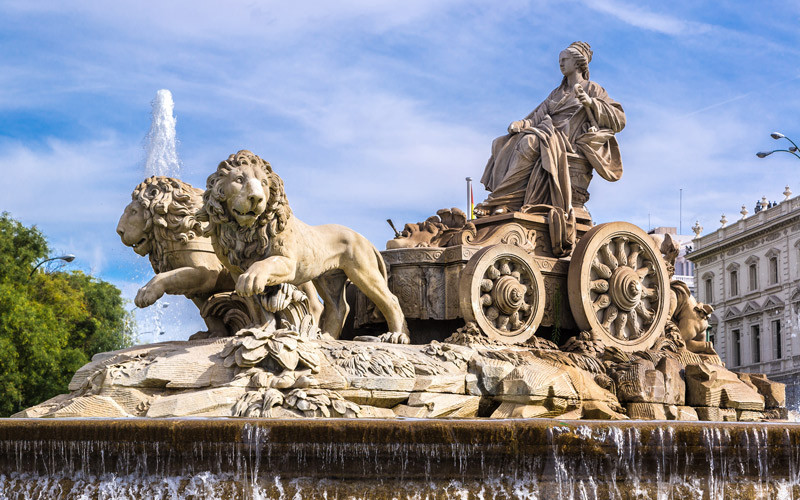 La fontaine Cybèle à Madrid