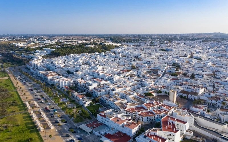 Vue panoramique de Conil de la Frontera