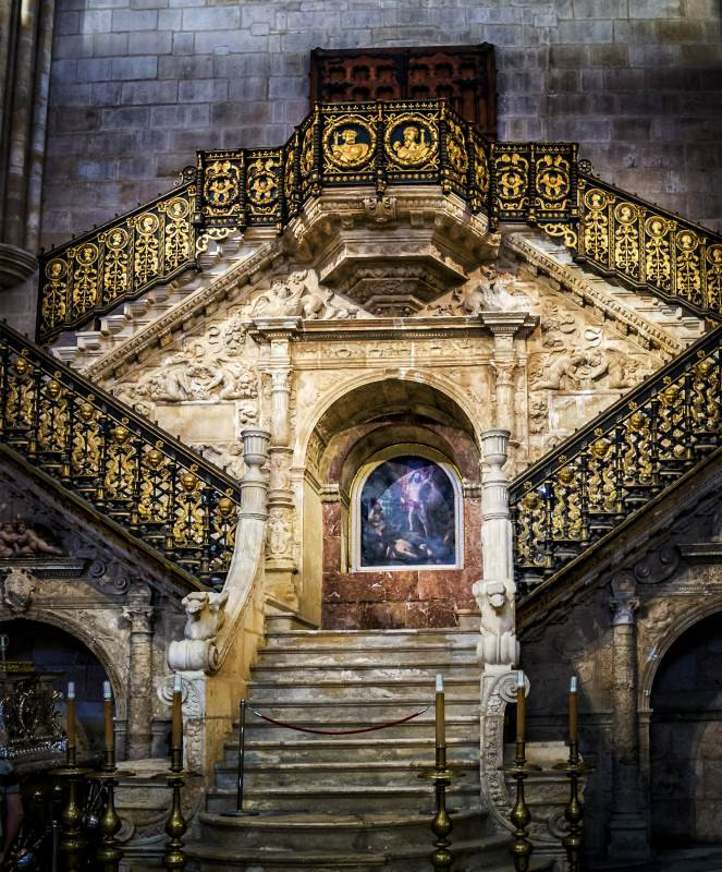 L'escalier d'or de la cathédrale de Burgos