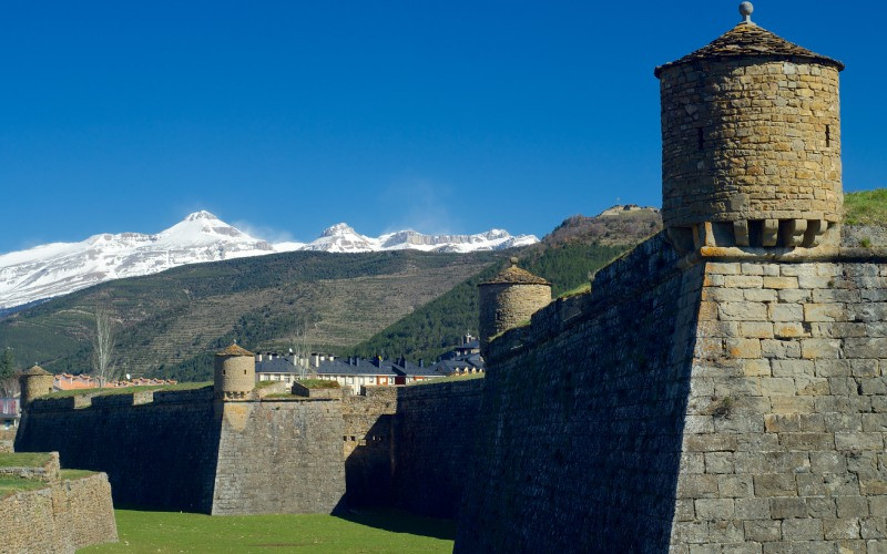 Bastions et guérites de la citadelle de Jaca