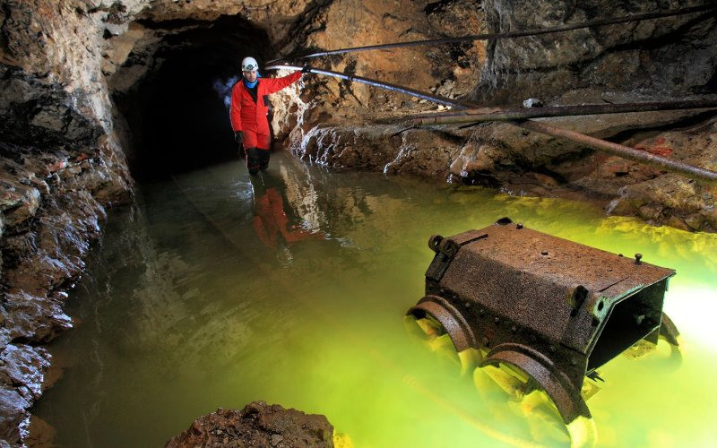 Visite d'une mine à El Soplao